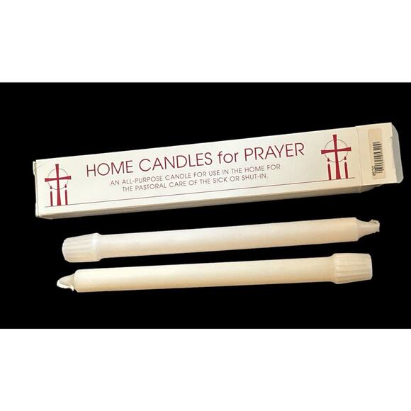 Home Candles (2) for Prayer for Pastoral Care of the Sick Shut In Religion God - Picture 1 of 5